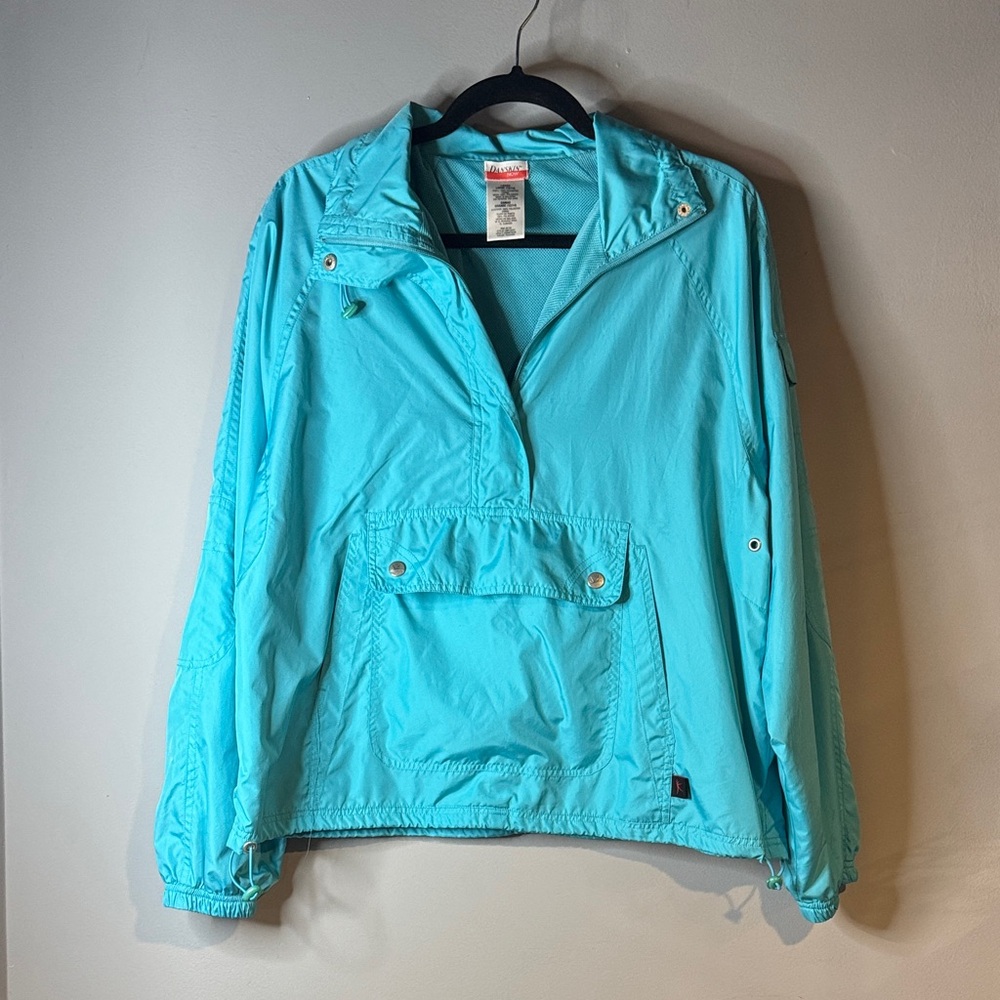 Danskin Aqua Blue pullover Ski Jacket